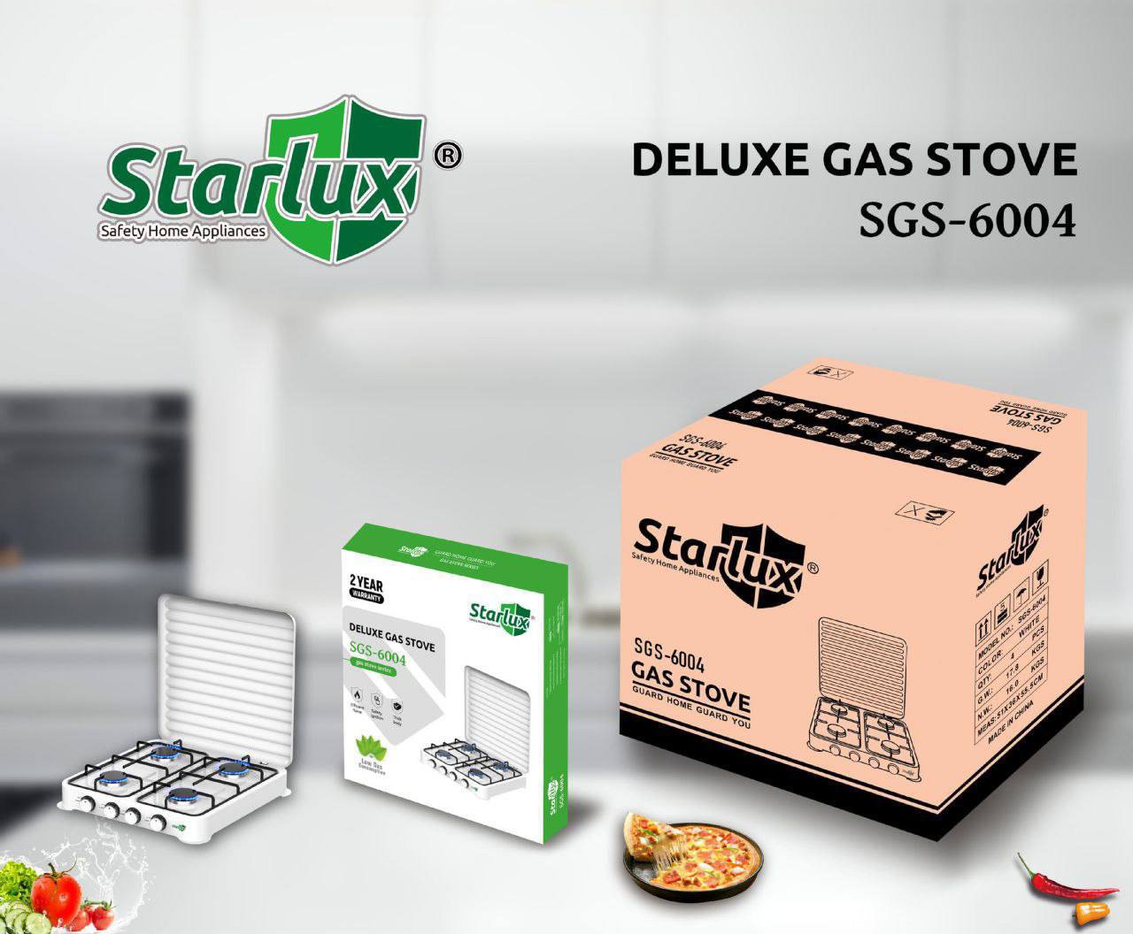 STARLUX DELUXE GAS COOKER(LOW GAS CONSUMPTION)