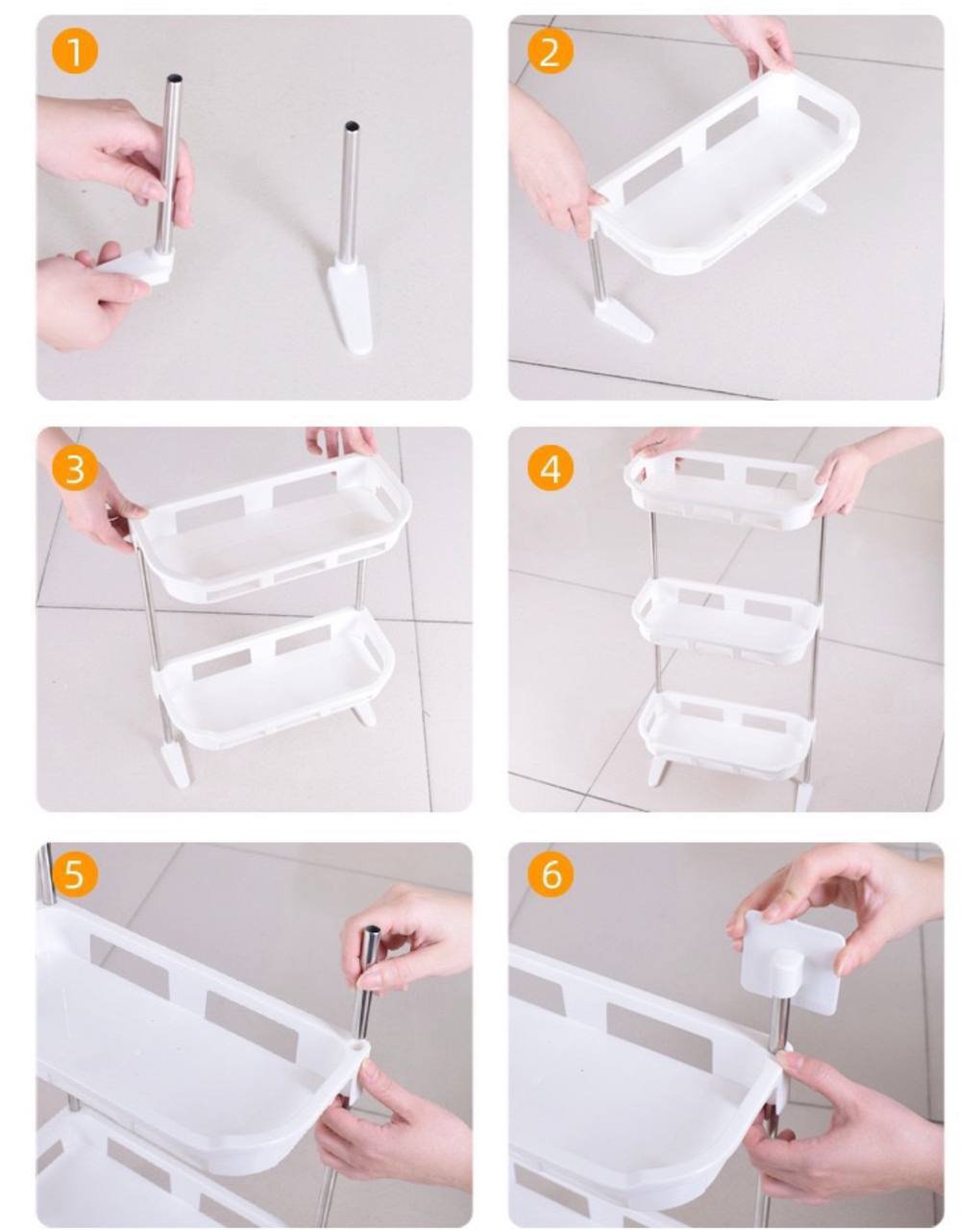 3 STEP TOILET/KITCHEN STORAGE RACK