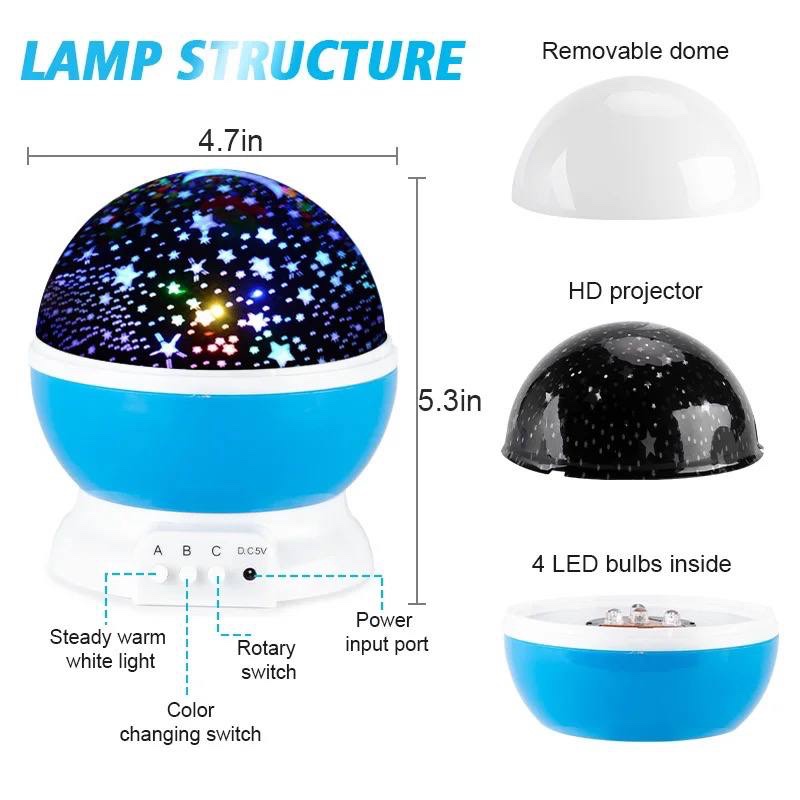 STARRY SKY NIGHT LIGHT PROJECTOR WITH BLUETOOTH CONNECTION for playing music