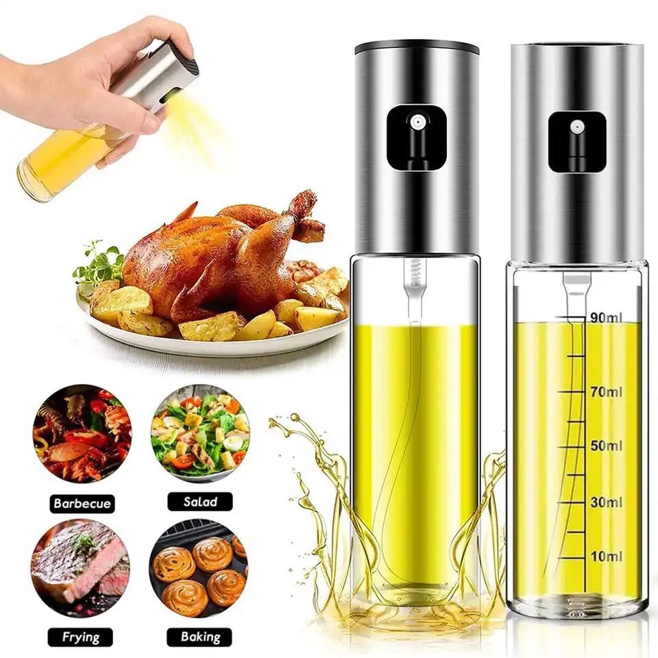 100ML GRADUATED LEAK-PROOF COOKING OIL SPRAY BOTTLE/ KITCHEN LIQUID DISPENSER