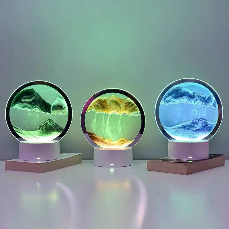 3D MOVING/FLOWING DEEP SEA QUICKSAND,TABLE LAMP FOR HOME/OFFICE DECOR