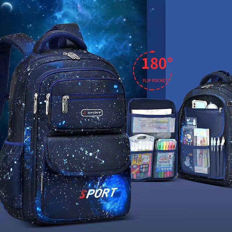 STARRY DESIGN HIGH QUALITY THICK LARGE CAPACITY SCHOOLBAG/BACKPACK (SIZE:46/30CM)