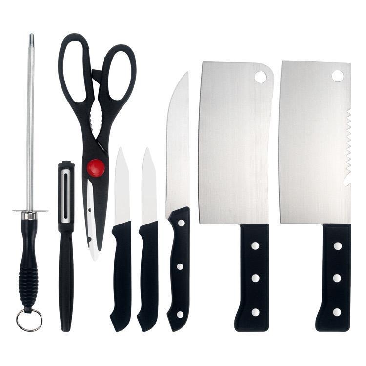 8PC KITCHEN KNIFE SET COMES WITH SKIN PEELER