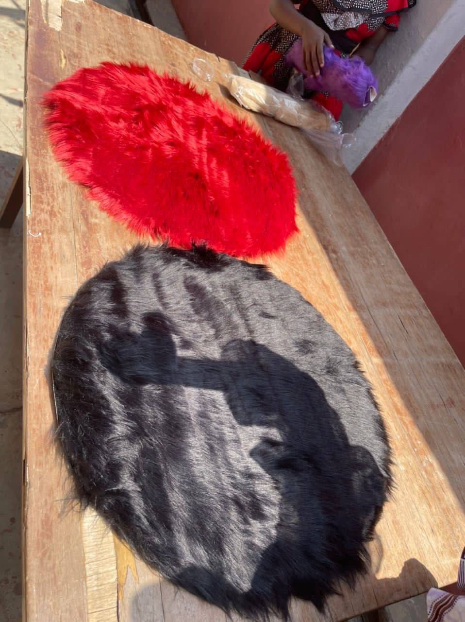 60CM ROUND SHAPE FUR RUG