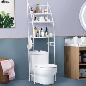 MULTIFUNCTIONAL TOILET SEAT/BATHROOM RACK FOR TOILETRIES