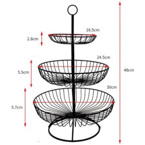 METAL DETACHABLE 3 TIER MULTIFUNCTIONAL STORAGE RACK/ORGANIZER FOR KITCHEN, WEDDING DECORATION SNACK RACK