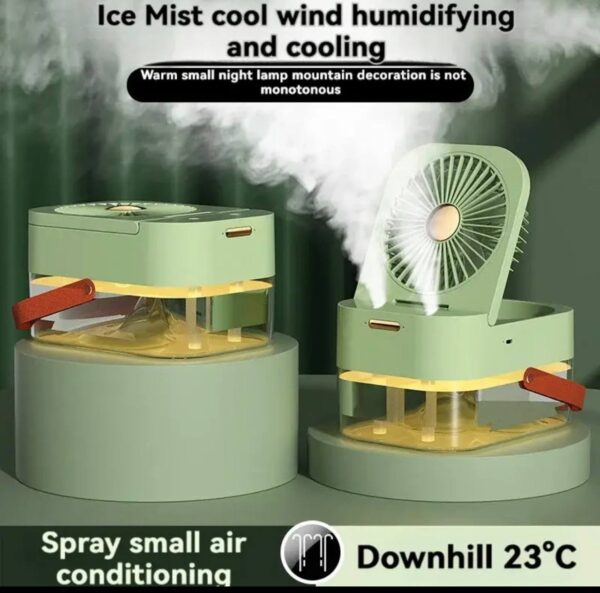 DUAL SPRAY WATER MIST AIR CONDITIONER FAN WITH NIGHT LIGHT - Image 7
