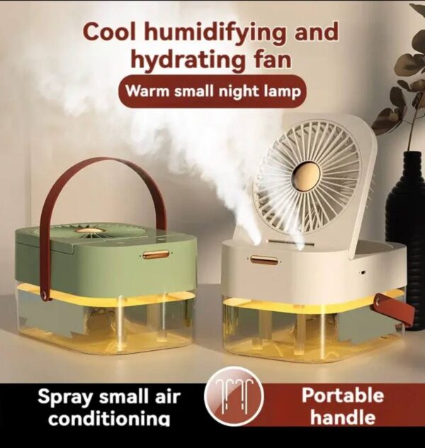 DUAL SPRAY WATER MIST AIR CONDITIONER FAN WITH NIGHT LIGHT - Image 8
