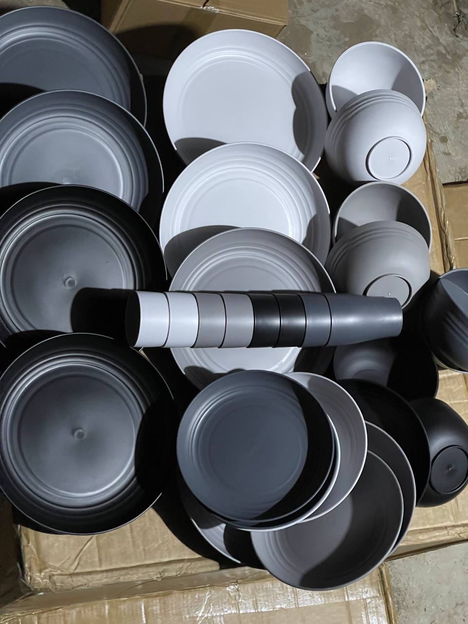 32PCS/SET HEALTHY ECO-FRIENDLY PP MATERIAL THICKENING DINNERWARE/SERVING SET